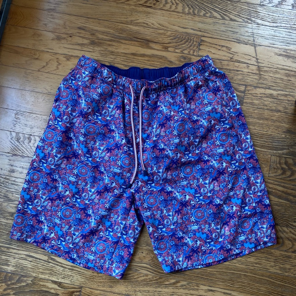 Peter Millar Blue and pink Board Shorts